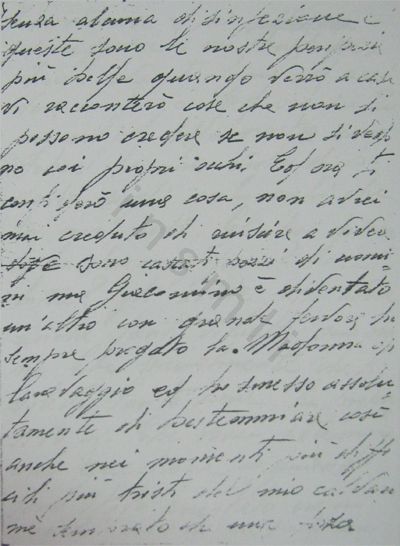L’immagine riproduce la fotocopia della seconda facciata della lettera scritta da Giacomo Banfi dal lager di Mauthausen, dopo la liberazione dello stesso da parte delle truppe alleate. Il documento originale pare vergato su carta da lettera.