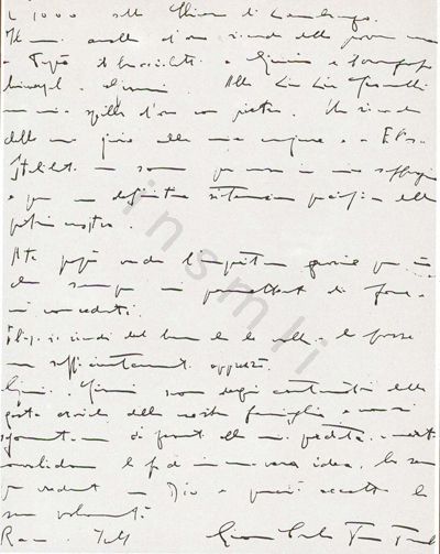 L’immagine riproduce la terza facciata dell’ultima lettera scritta da Giancarlo Puecher Passavalli prima di morire.
Il documento è scritto con una penna nera su foglio bianco.