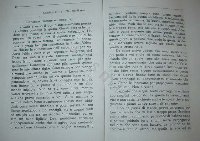 L’immagine riproduce la prima parte della trascrizione a stampa della lettera scritta da Vanzio Spinelli il 23 giugno alla madre e a Leonarda.