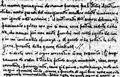 L’immagine riproduce il testamento spirituale di Fenulli redatto a mano sul proprio taccuino.
