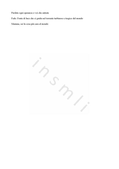 L’immagine riproduce la trascrizione degli ultimi messaggi di Ettore Ruocco, scritti sulla parete della cella del Carcere di Cairo Montenotte (SV) in cui egli rimase rinchiuso dal giorno della cattura fino a quello della fucilazione.